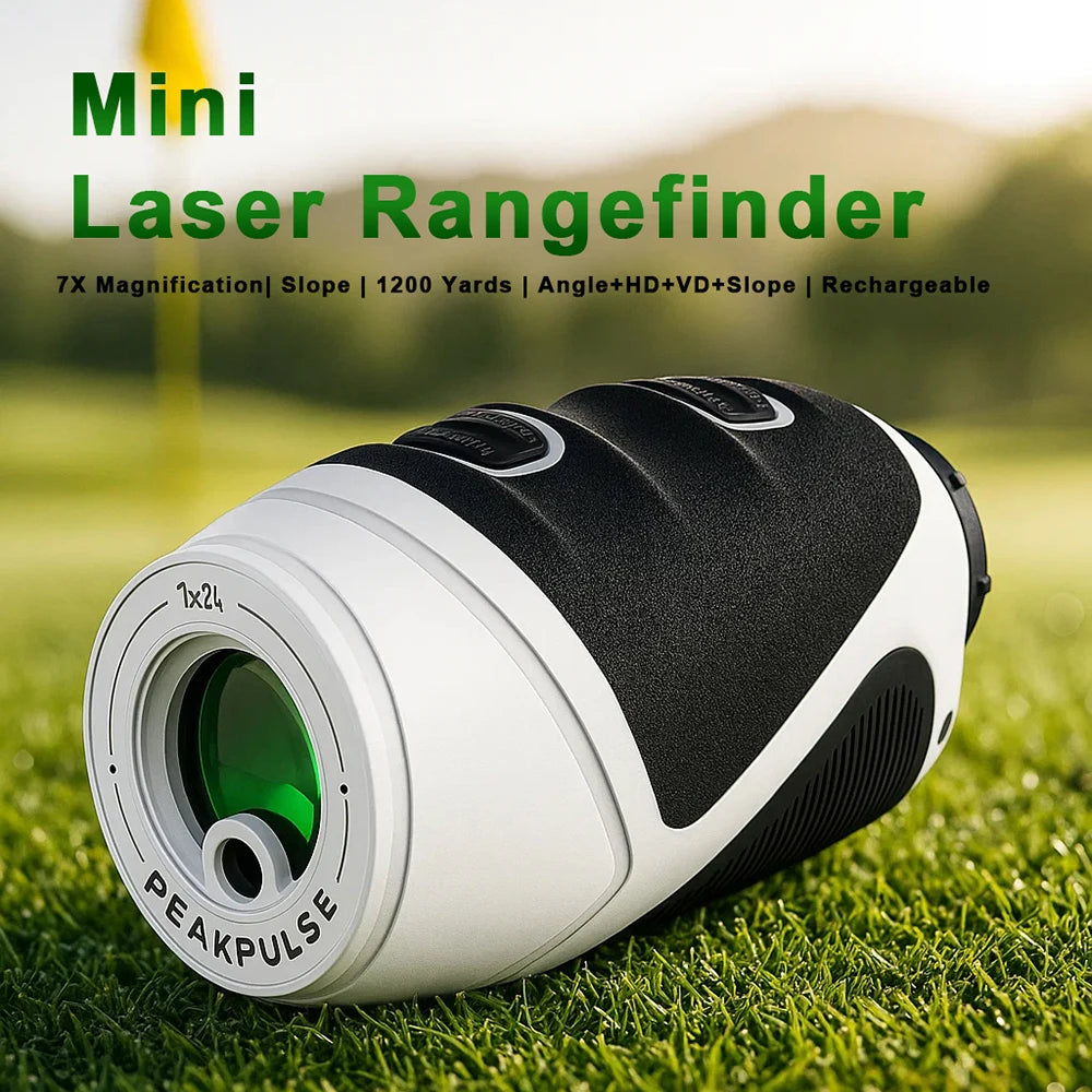 1200 Yards Laser Range Finder with Slope 7X Cylinder - Rechargeable