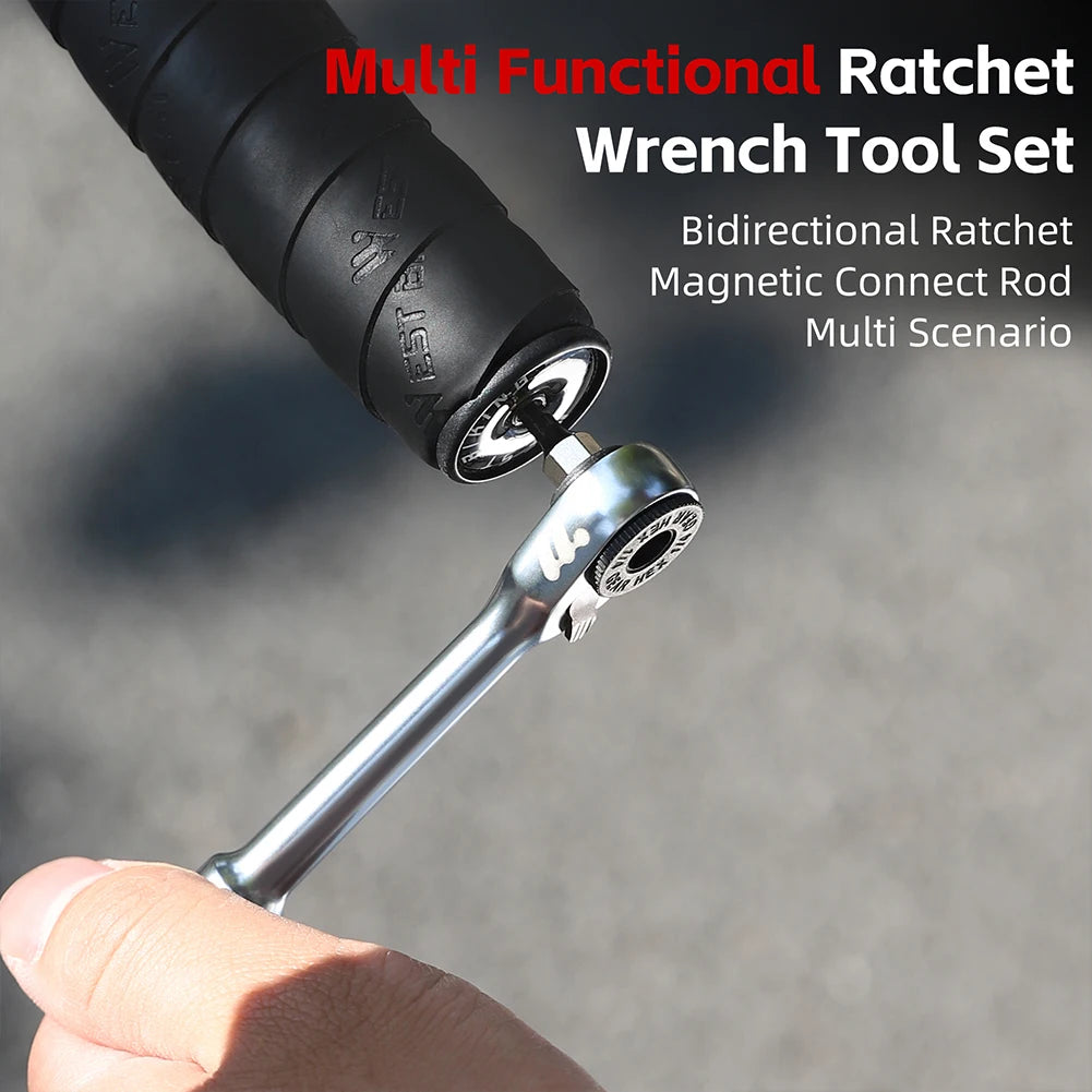 Portable Ratchet Wrench Tool Kit Quick Release Set