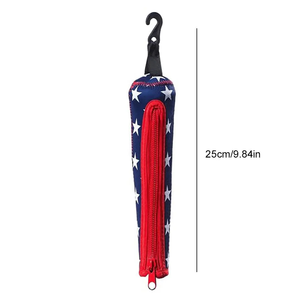 Baseball & Softball Handle Covers - Zippered Sleeve with Hook for Hanging on fencing