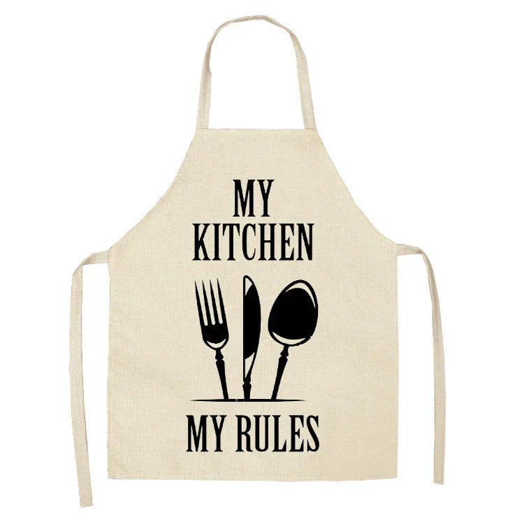 Kitchen Aprons for Women Cotton Linen Bibs