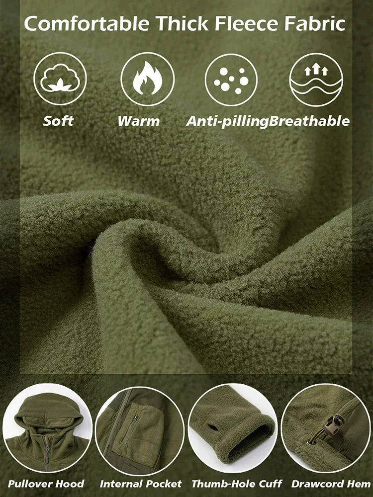 Men's Hunting Fleece Jacket Hiking - Hunting Outdoor