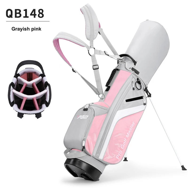 PGM QB148 Golf Bag Women's Stand Ball Bag Lightweight Club Bag Backpack 7-hole Sports Bag