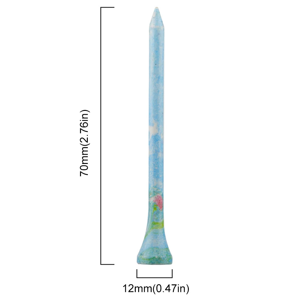 50Pcs Golf Wood Tees Mixed Color