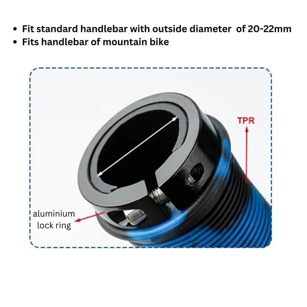 Bicycle Handles Rubber Lock-on Grip Non-slip