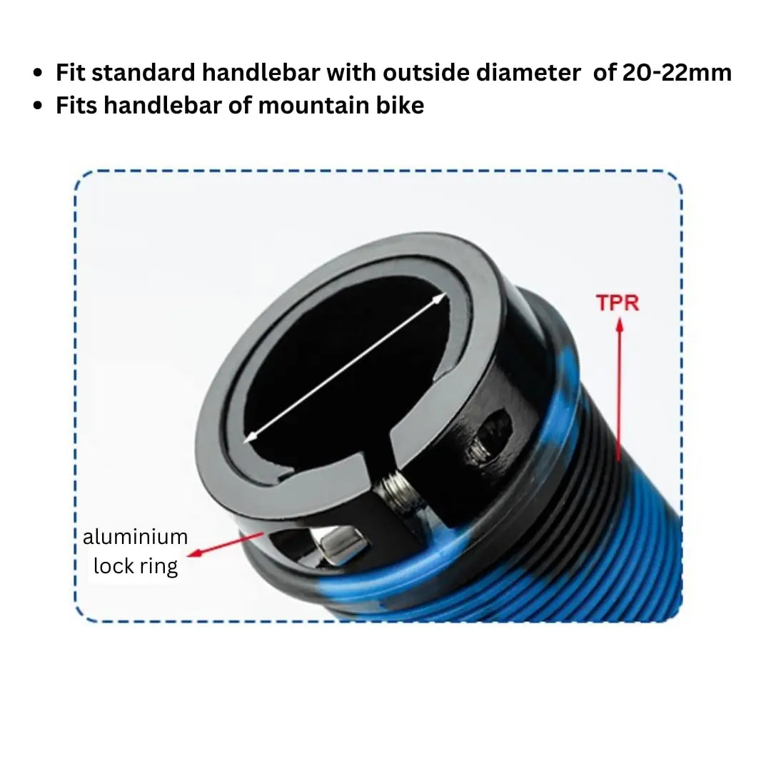 Bicycle Handles Rubber Lock-on Grip Non-slip