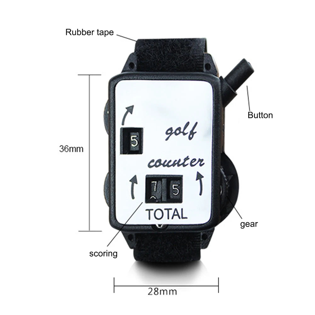 Golf Stroke Counter with Wristband