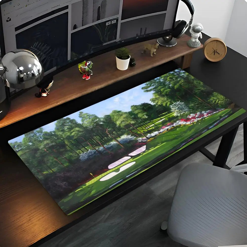 Augusta National Golf Course Mouse Pad Anime game mause pads cs lol XXL Home HD Computer Desk Mats Carpet Gamer Office Laptop So