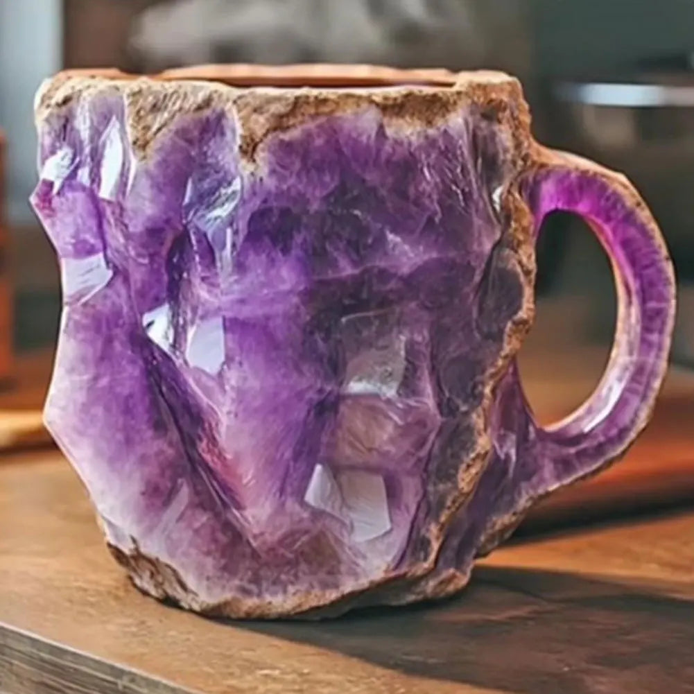 Mineral Colored Crystal Mug - Coffee Cup