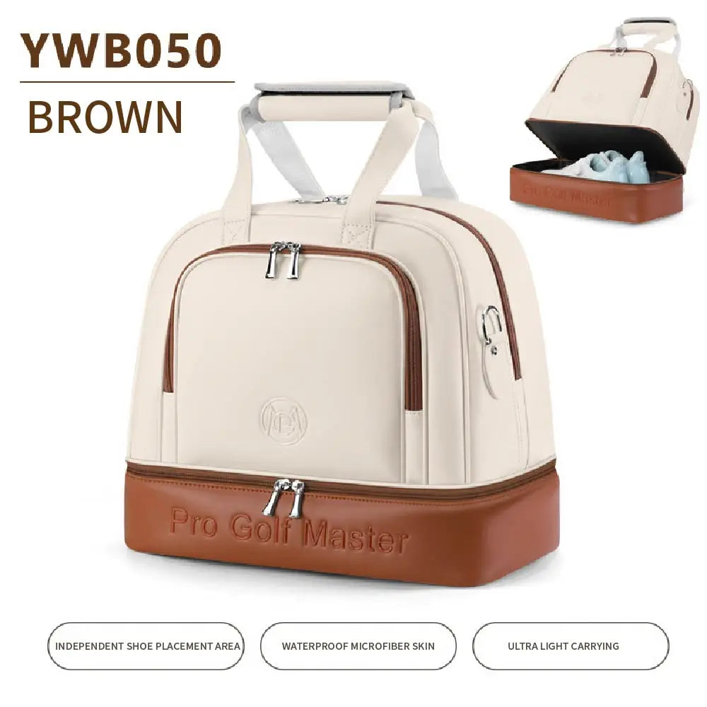 PGM Women’s Golf Clothing Bag Double layered Independent Shoe Bag Ultra-light Waterproof Travel Handbag YWB050