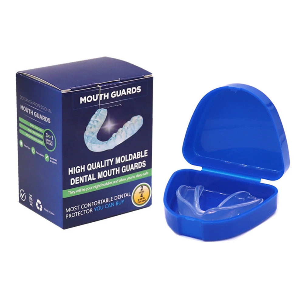 Mouth Guards with Storage Case Anti-Grinding Mouth Protector 4Pcs