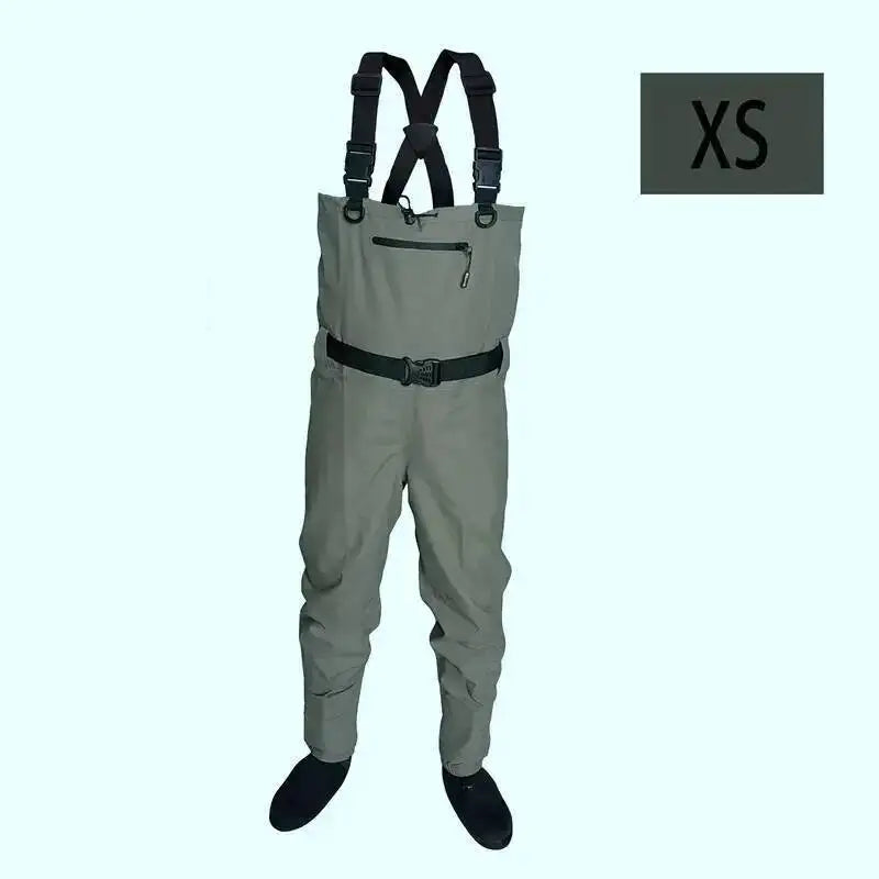 fly fishing Children to adults waders neoprene foot for men raft hunting Quick-dry Waterproof and breathable