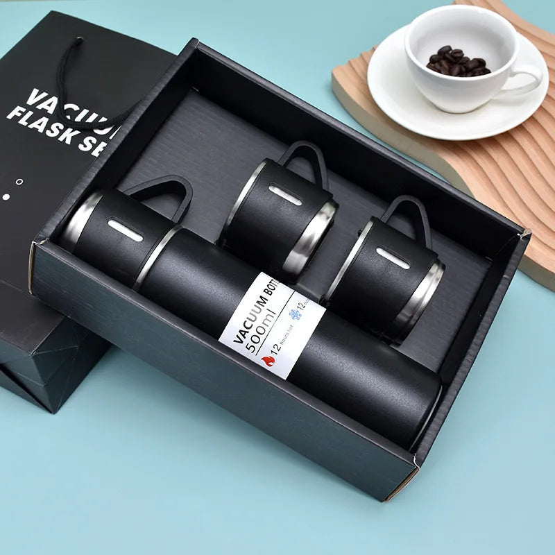 500ML Stainless Steel Thermos Vacuum Flask Gift Set