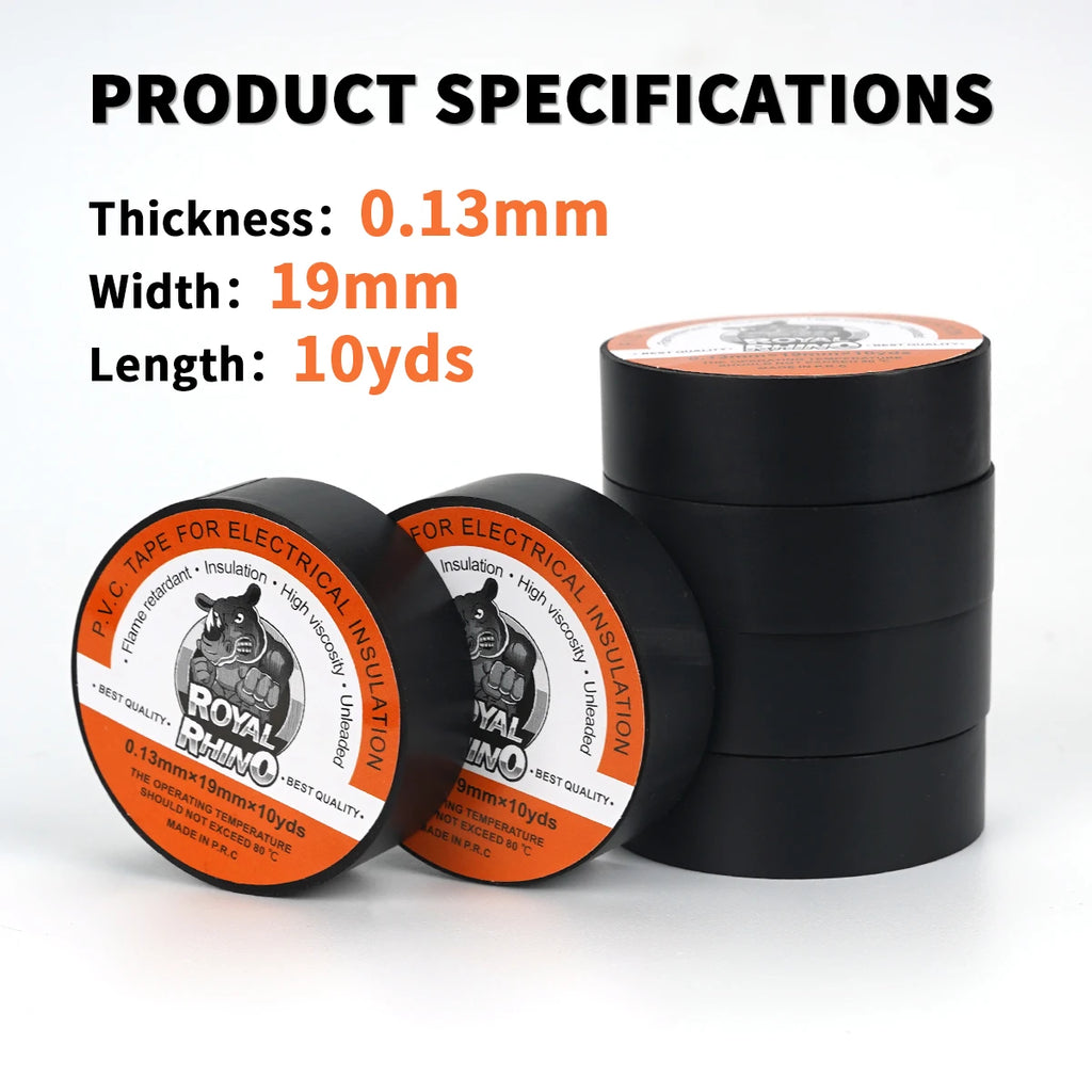 High-Temperature Resistant Black Rubber Electrical Tape -durable and soft insulating adhesive, used for industrial, household