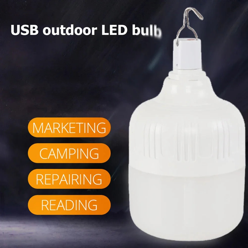 Portable Lantern Bulb Camping Light USB Rechargeable LED Bulb