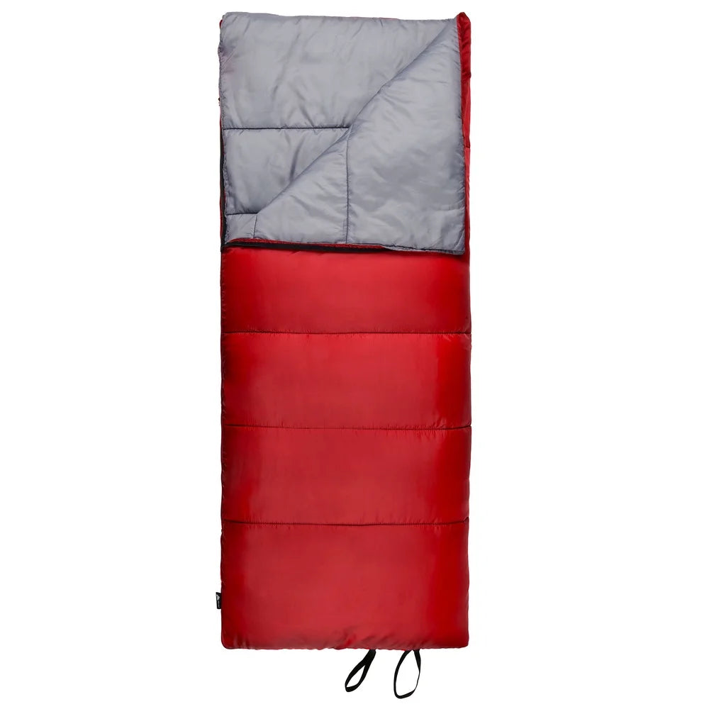 Warm Weather Sleeping Bag Compact Lightweight For Camping Travel Quilt Machine Washable Insulated Polyester Fabric Stuff Sack
