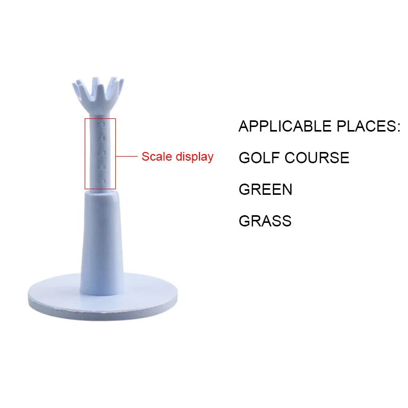 2pcs/pack Golf Adjustable Range Tees White Plastic Golf Tees Golf Practice Tees Gift Golf Accessories