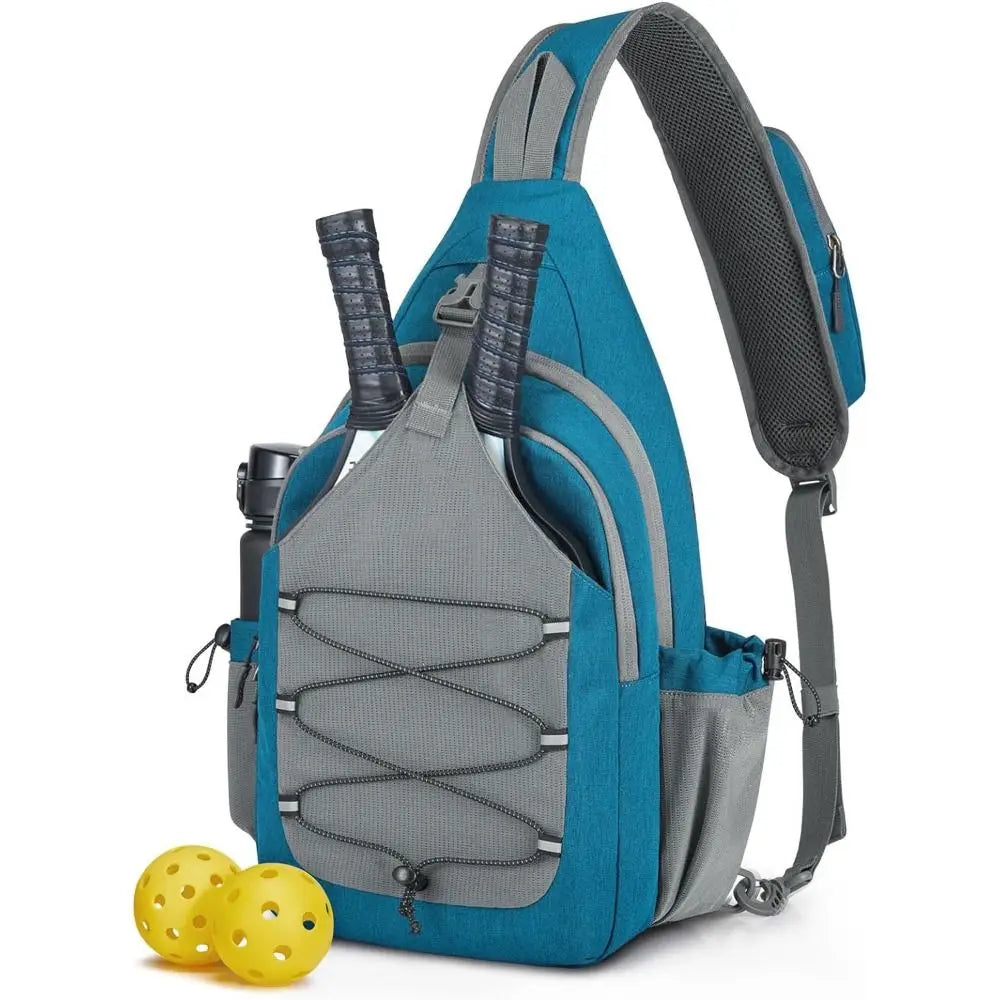 Large Capacity Pickleball Rackets Backpack Holds 2 Rackets Lightweight Pickleball Paddle Bag Adjustable Pickleball Bag