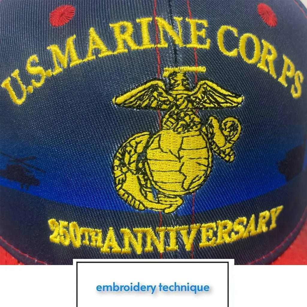 250 Anniversary Marine Corps Hat Embroidered Baseball Hats USA 250th Patriotic Cap for Men Women Veteran Gifts