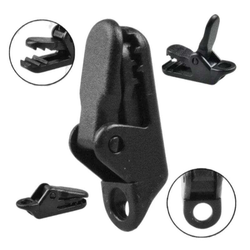 5/10/12PCS Tent Awning Alligator Clip Heavy Duty Clamp For Tarpaulin Shelter Windproof Reinforced Grip Camping Hike Tool