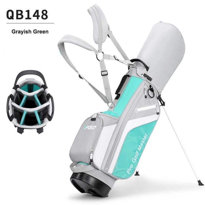 PGM QB148 Golf Bag Women's Stand Ball Bag Lightweight Club Bag Backpack 7-hole Sports Bag