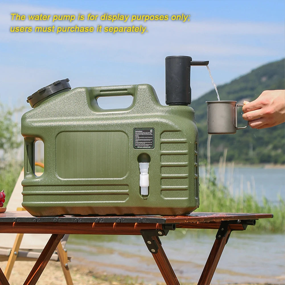 18L Water Container with Detachable Faucet Portable Tank