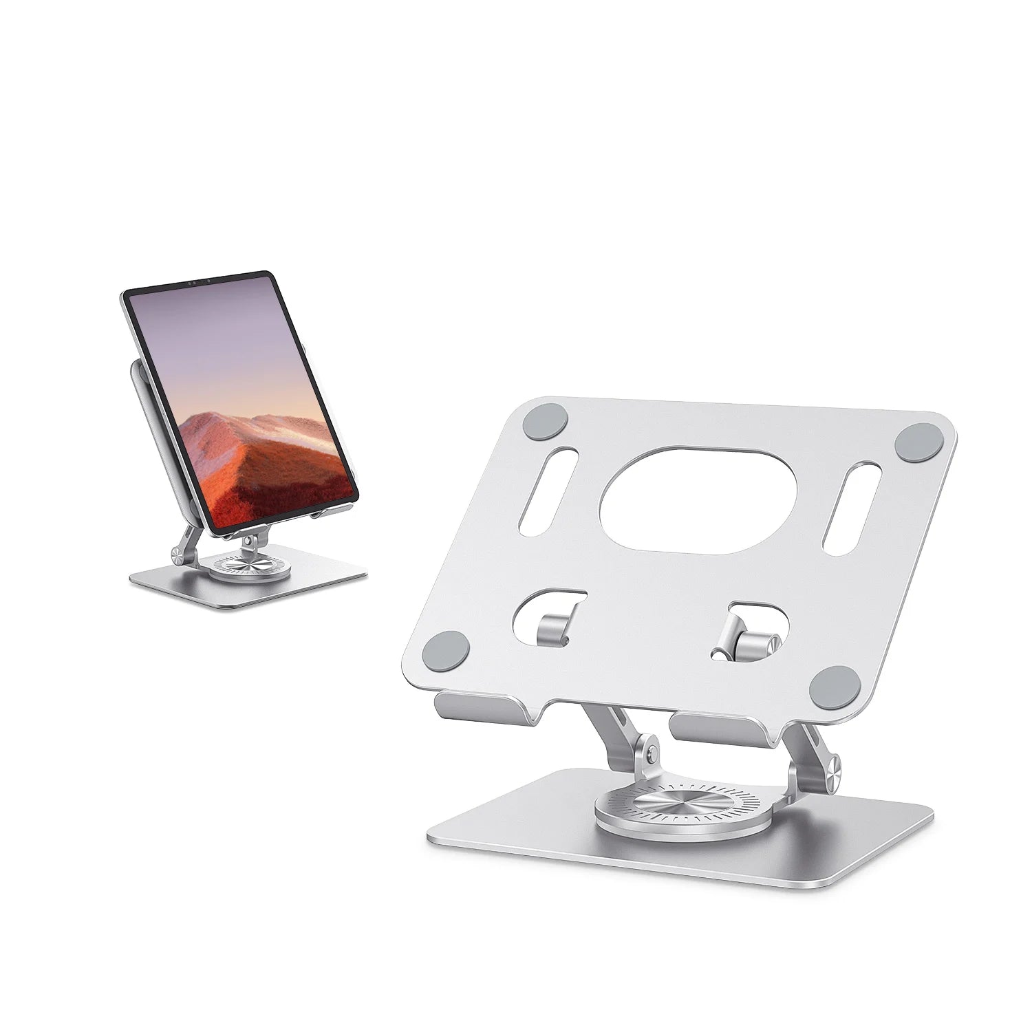 Adjustable with 360 Swivel Base Aluminum Tablet Stand - Holder