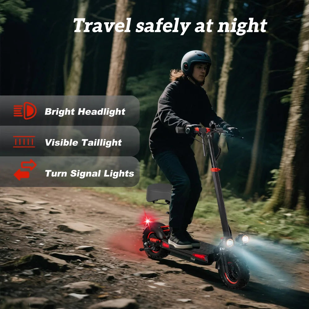 Off-road Electric Scooter with Seat -  Foldable