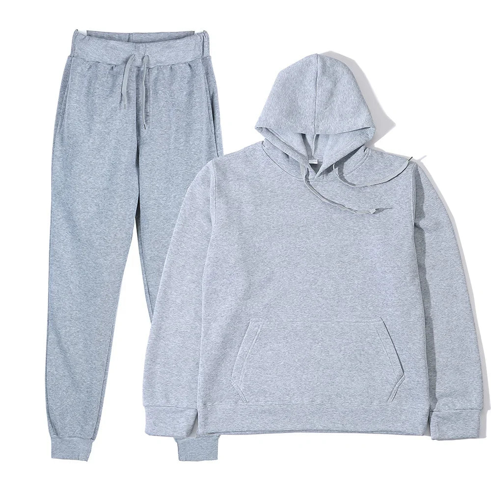 Men's sports suit fashion sports suit hooded pants two-piece set running casual sports shirt sports pants men's clothing
