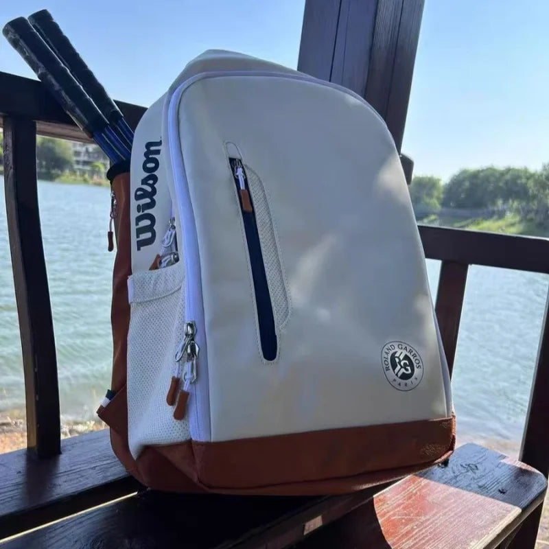 Wilson Tennis Bag Holds 2 Tennis Rackets  Shoulder Bag Court Racket Bag Men Women