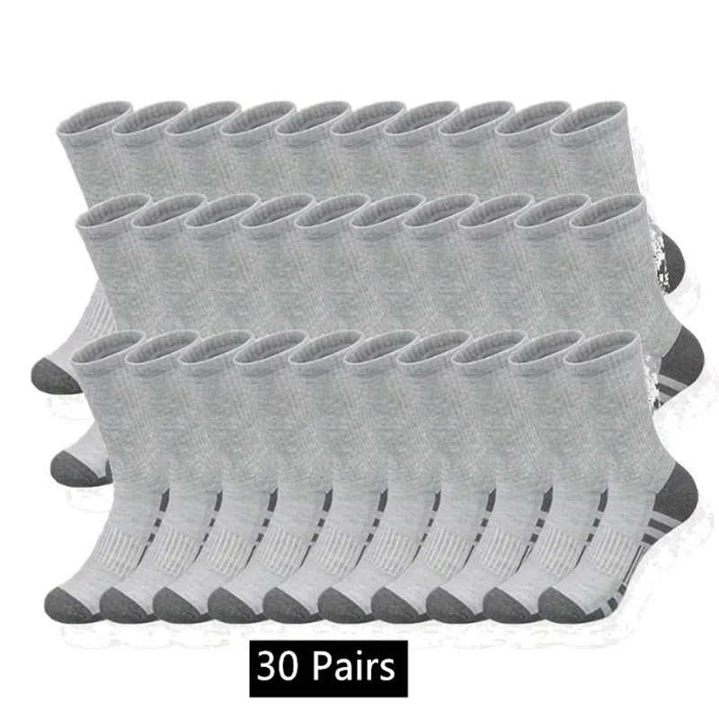 10/20/30 Pairs Men's & Women's Classic Crew Socks