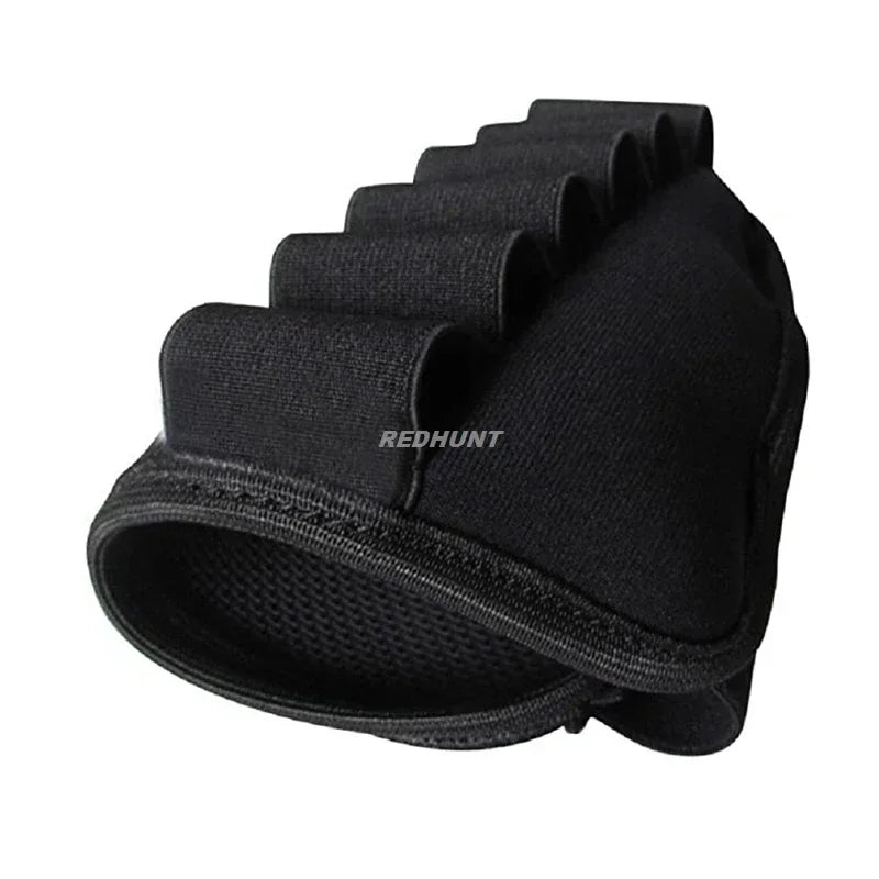 Tactical 6 Round Shotgun Buttstock Ammo Holder 12/20 Ga Bullet Carrier Hunting Rifle Butt Stock Cartridge Pouch