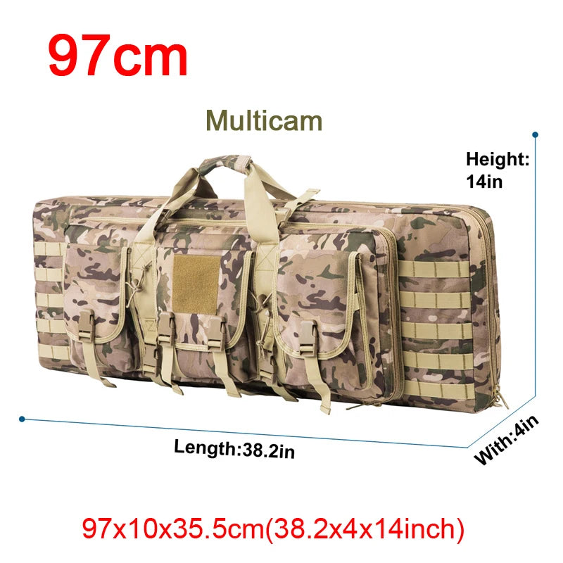 ARMY 32 38 42 48 inch Tactical Double Rifle Case