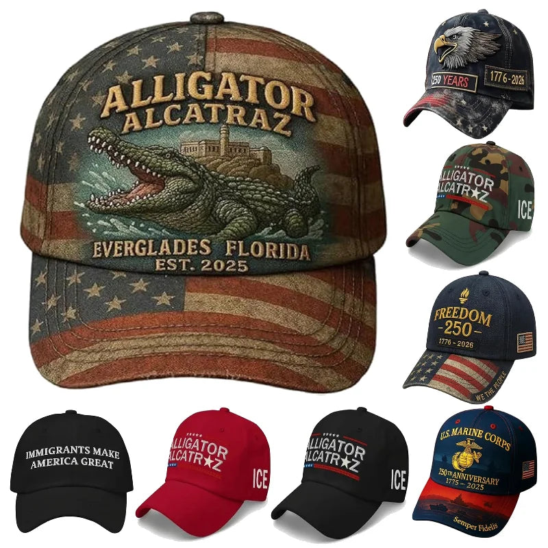 Fashion C Embroidery Baseball Caps Men Women Alligator Alcatraz Hat Marine Corps 250th Anniversary Baseball Cap
