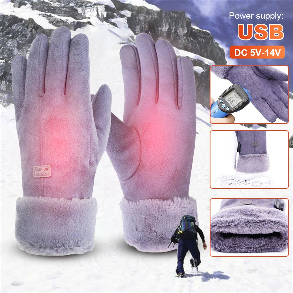 Winter Thermal Gloves 3 Gear Adjustment Heating