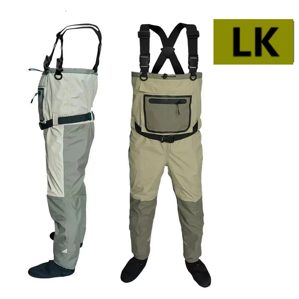 fly fishing Children to adults waders neoprene foot for men raft hunting Quick-dry Waterproof and breathable