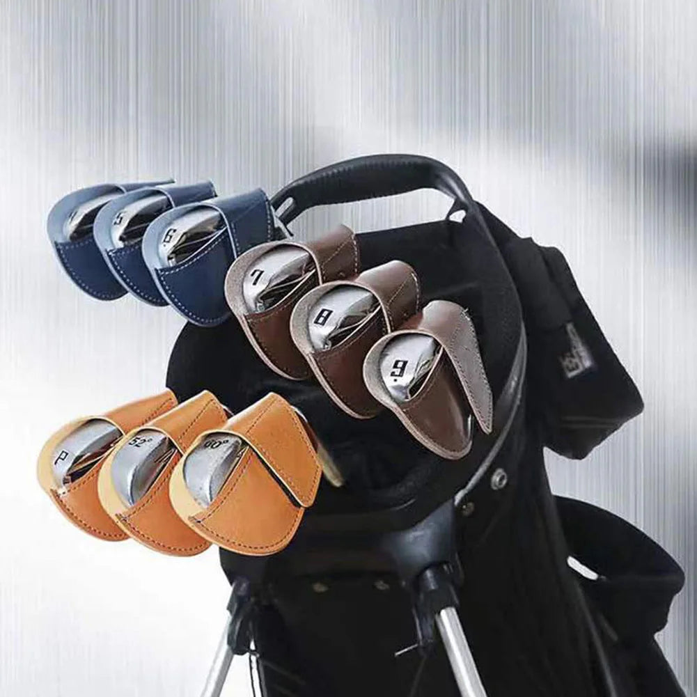 Portable Lightweight Golf Head Leather Covers