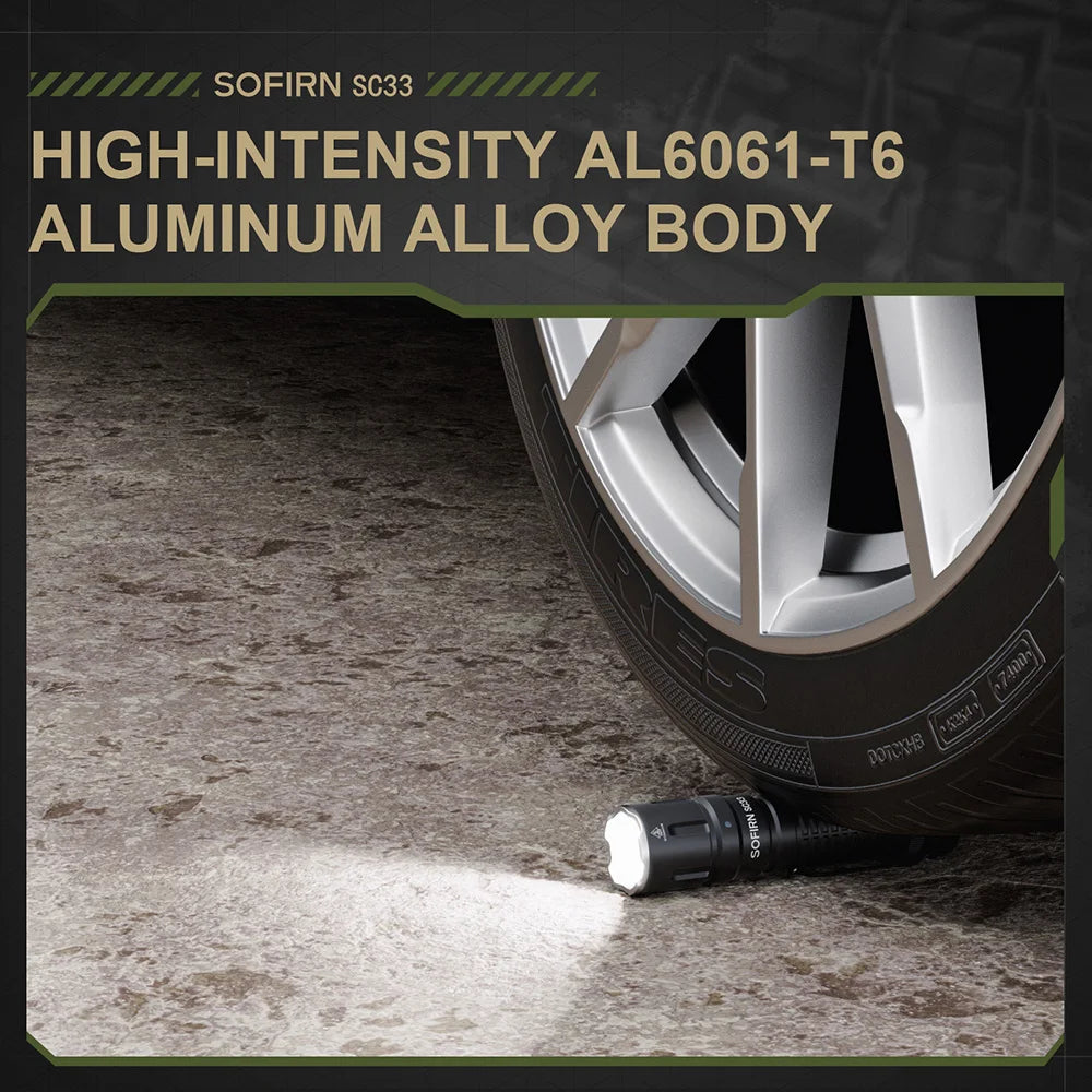 HI LED Flashlight 5200lm Powerful 21700 USB C Rechargeable Torch with Tail E-switch