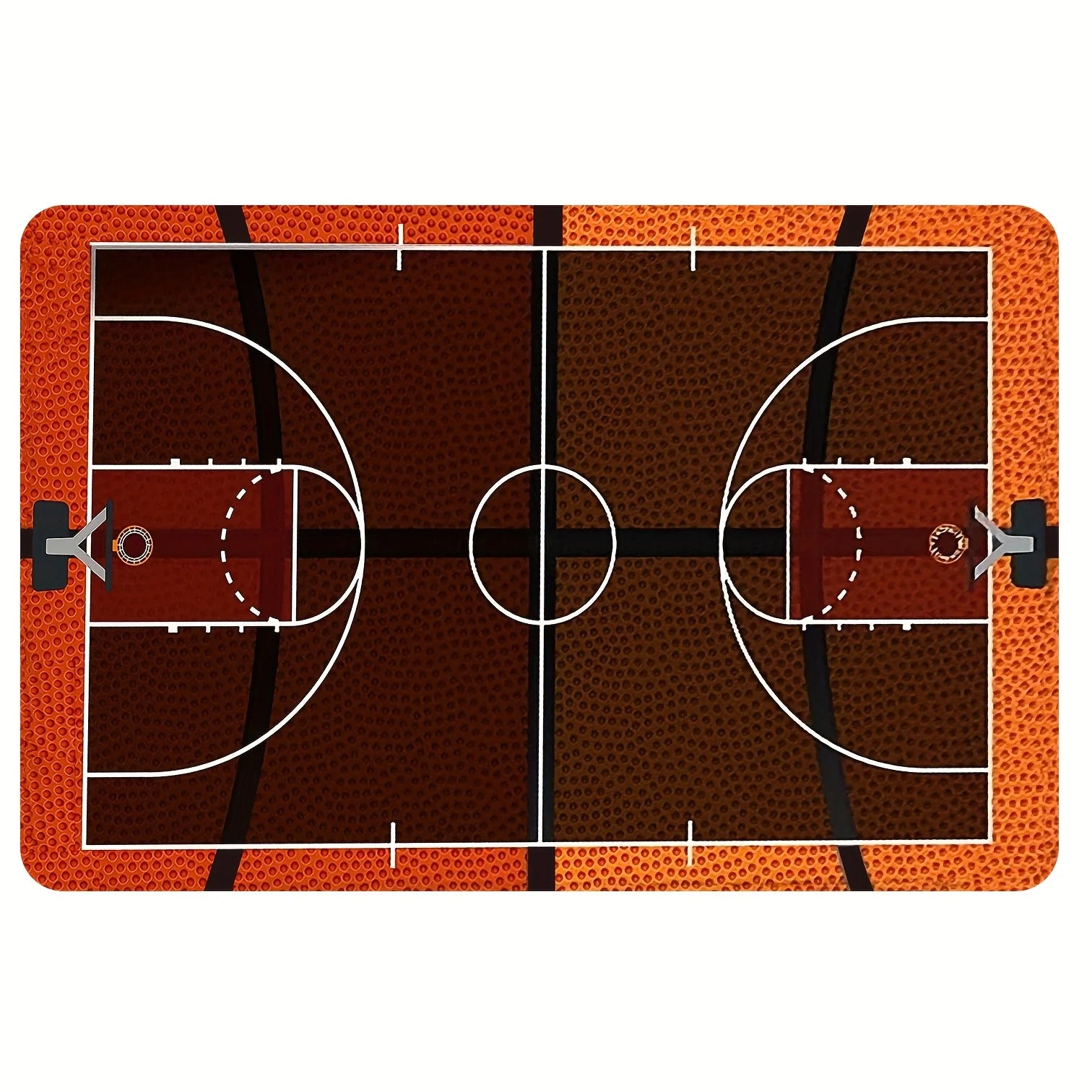 Basketball Court Print Area Rug