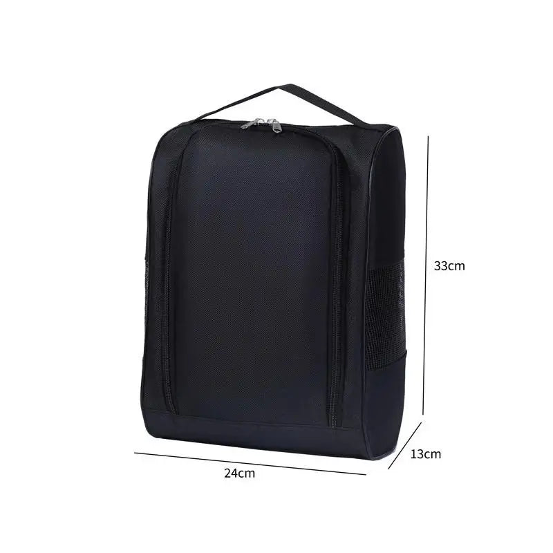 SU Portable Golf Shoe Bag Oxford Cloth Shoe Carrier Bags Breathable Lightweight Golf Handbag Dustproof Football Tennis Shoe Bag