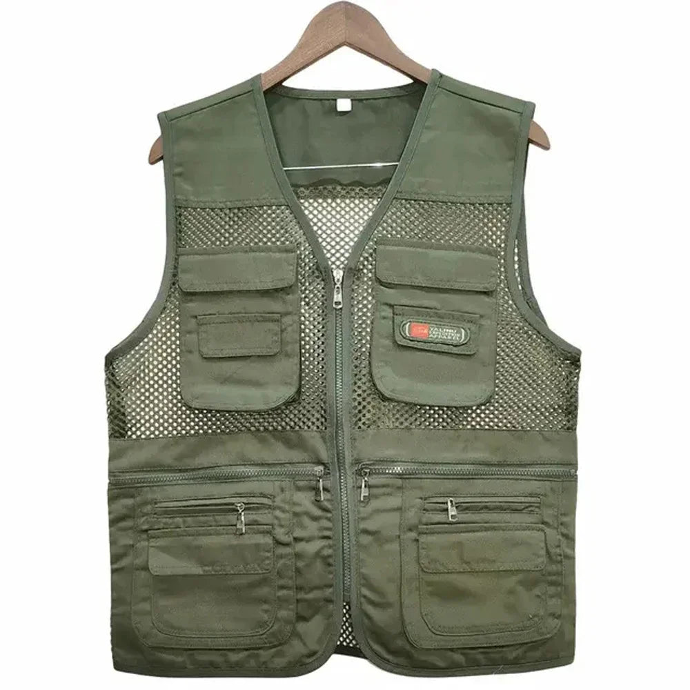 Thin Mesh Vest Multi-pocket - Fishing - hunting - hiking