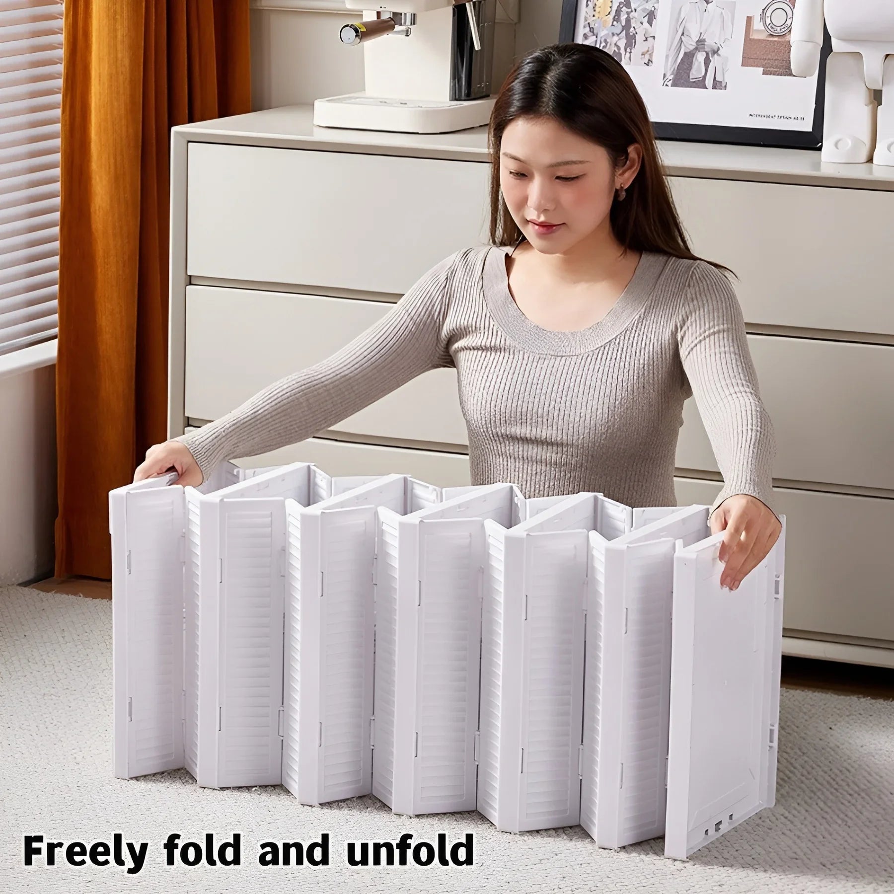 6 Layers Shoes Box Storage Organizers Stackable Rack - Shelf Foldable