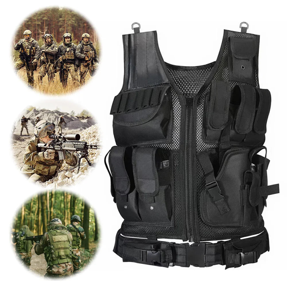 Nylon Combat Body Vests Adjustable Jacket