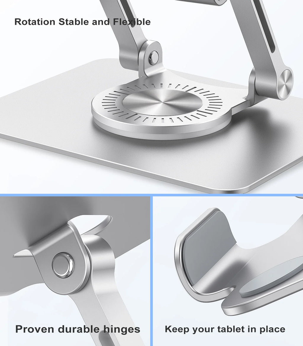 Adjustable with 360 Swivel Base Aluminum Tablet Stand - Holder