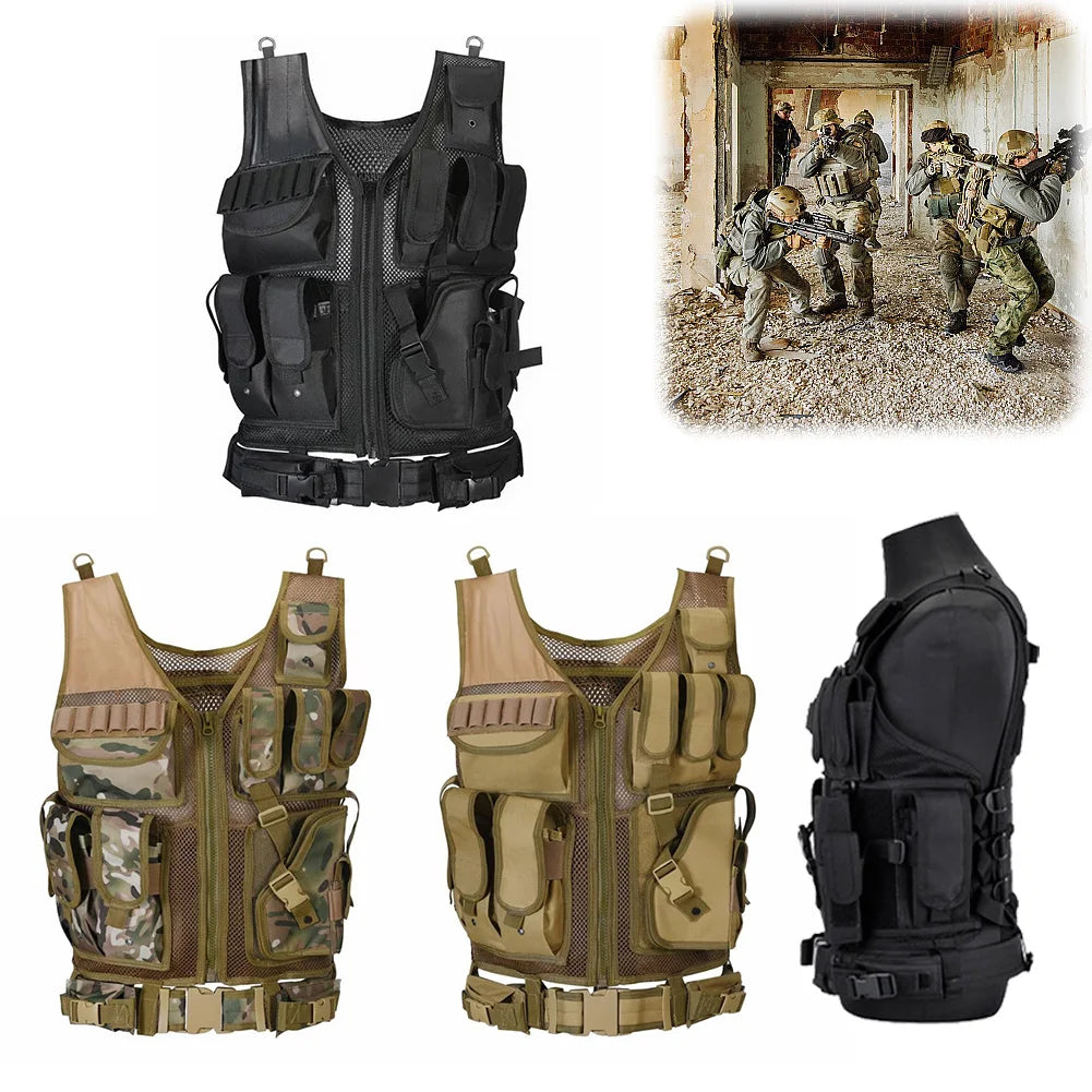 Nylon Combat Body Vests Adjustable Jacket