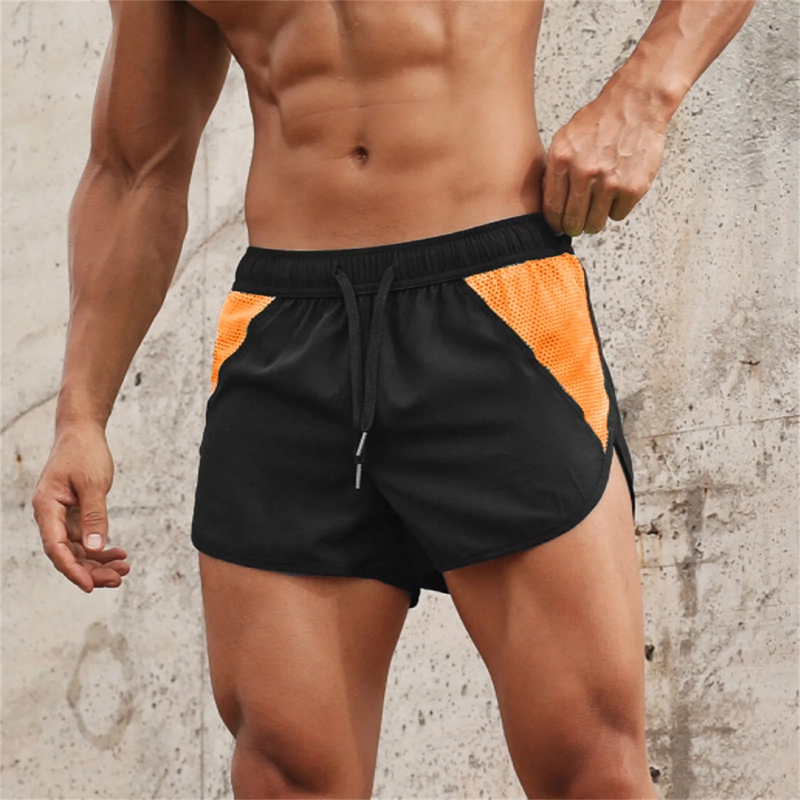 Men's Mesh Workout Shorts with Drawstring