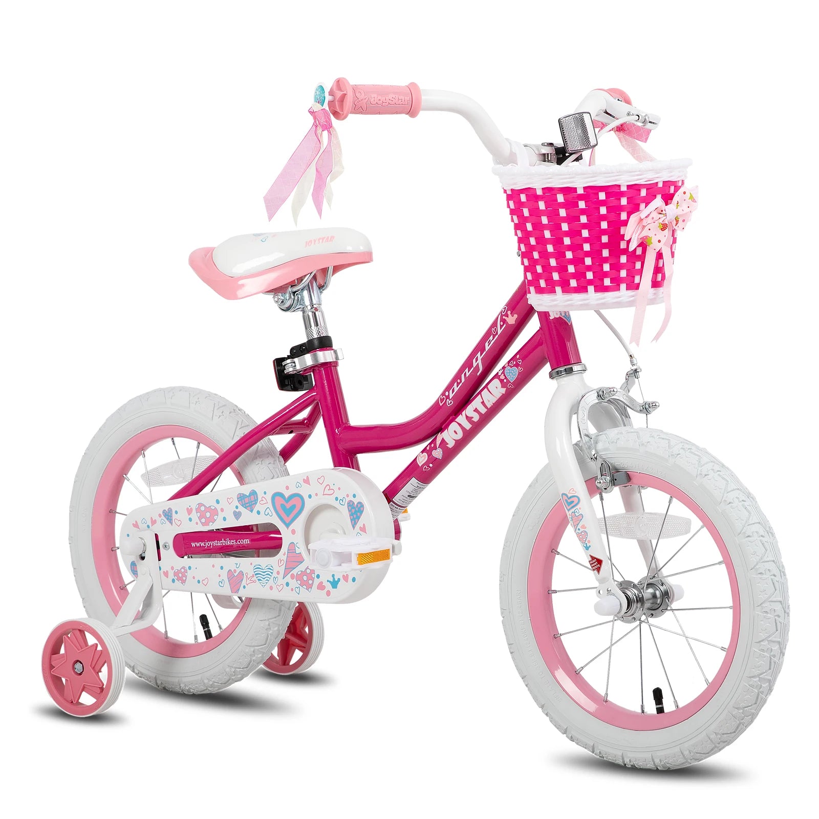 Kids Bike Girls Bike with Basket & Training Wheels 12 14 16 18 Inch