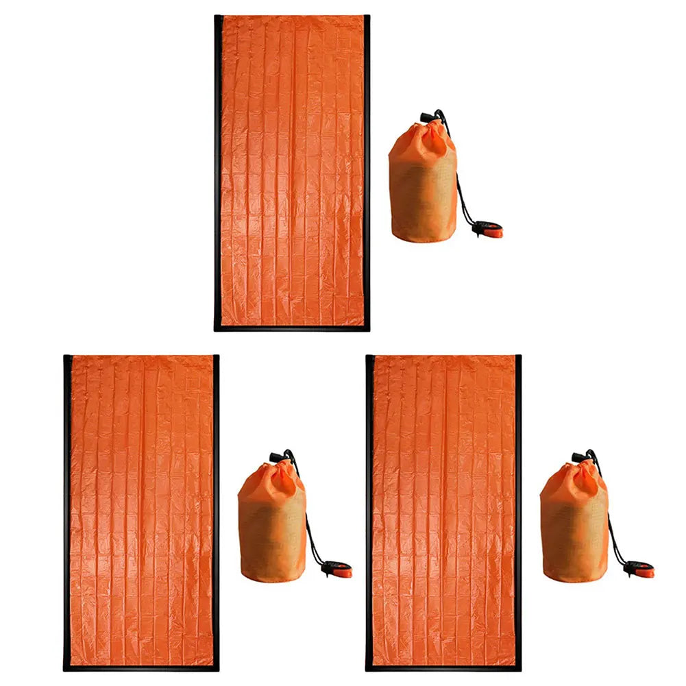 1-6pcs Emergency Mylar Thermal Blanket - Sleeping Bag