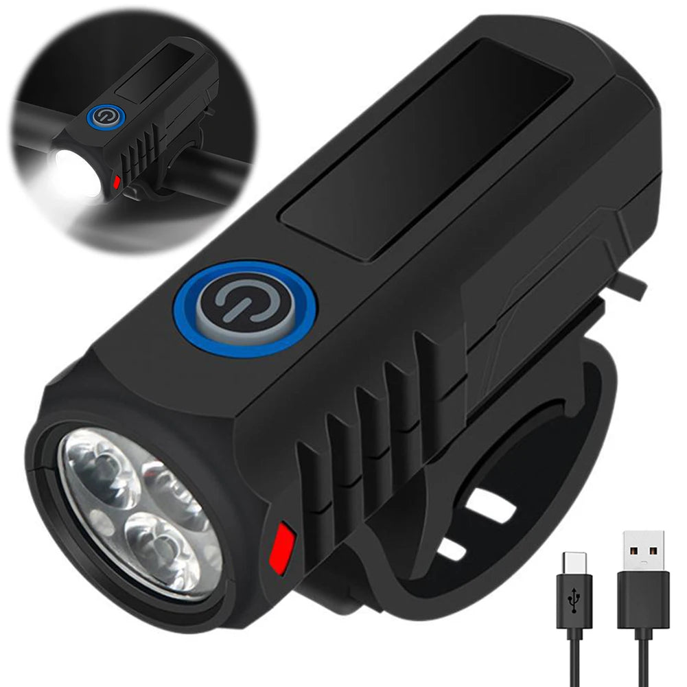 LED Cycling Front Light USB Charging  Lamp