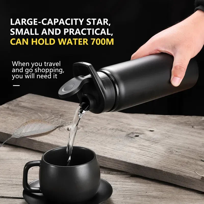 Metal Portable Water Bottle Leakproof Reusable