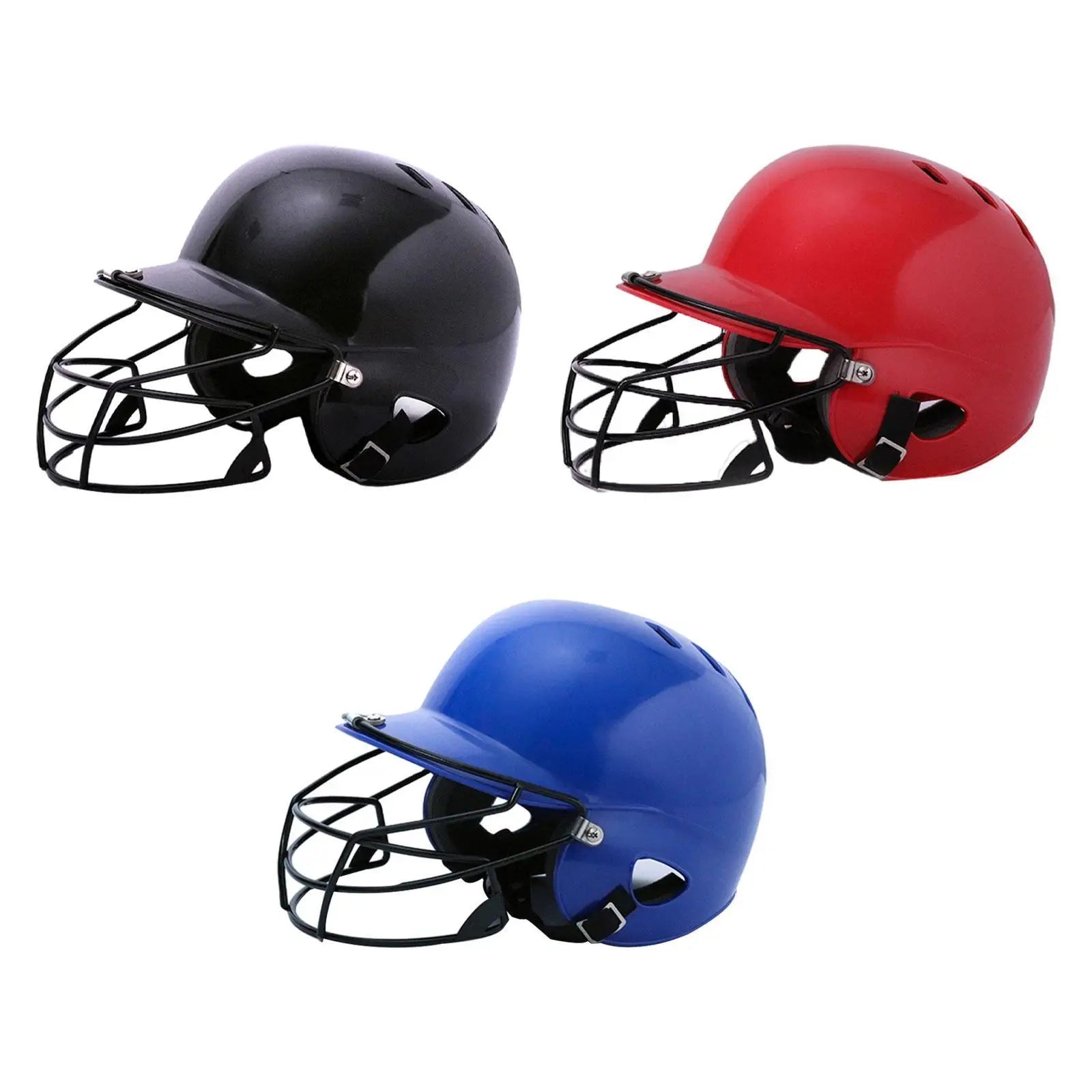 Baseball Batting Helmet with Facemask Comfortable Shock Absorbing